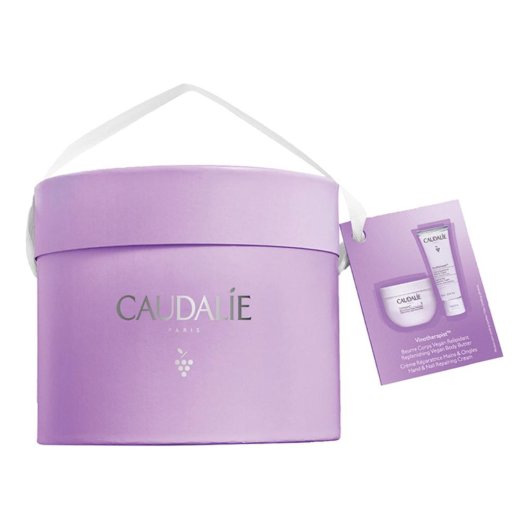 Caudalie Cofanetto Vinotherapist Duo Idratazione Corpo Burro Corpo Vegan + Crema Riparatrice Mani e Unghie - Cofanetto regalo per una pelle nutrita intensamente e protetta dalle aggressioni esterne 