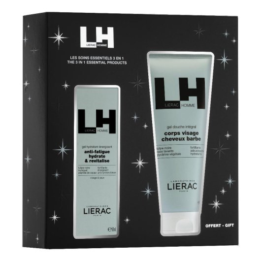 Lierac Homme Cofanetto Gel Idratante Viso 50ml + Gel Doccia 200ml