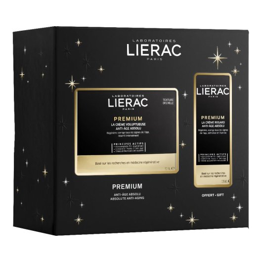 Lierac Premium Cofanetto - Crema Volupteuse Antietà 50ml + Trattamento Occhi 15ml