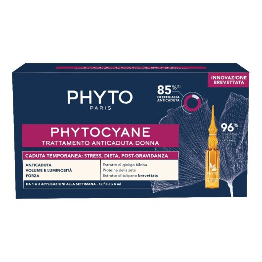 Phytocyane Fiale Anti-Caduta Temporanea Dei Capelli - Donna 12x5ml