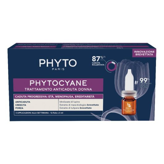  Phytocyane Fiale Anti-Caduta Progressiva Dei Capelli - Donna 12x5ml