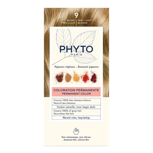 Phytocolor 9 Biondo Chiarissimo Kit Colorazione Permanente Senza Ammoniaca