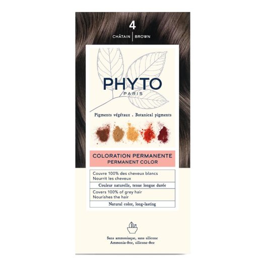 Phytocolor 4 Castano Kit Colorazione Permanente Senza Ammoniaca