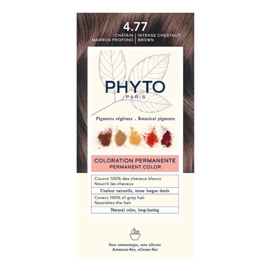 Phytocolor 4.77 Castano Marrone Intenso Kit Colorazione Permanente Senza Ammoniaca