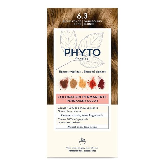 Phytocolor 6.3 Biondo Scuro Dorato  Kit Colorazione Permanente Senza Ammoniaca