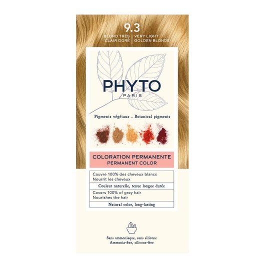 Phytocolor 9.3 Biondo Chiarissimo Dorato Kit Colorazione Permanente senza Ammoniaca