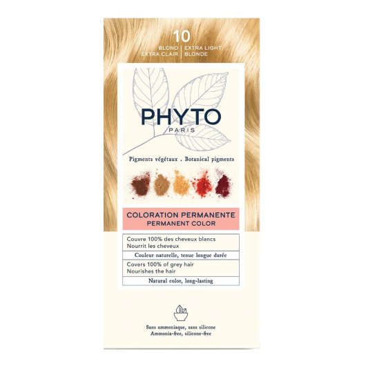 Phytocolor 10 Biondo Chiarissimo Extra Kit Colorazione Permanente senza Ammoniaca