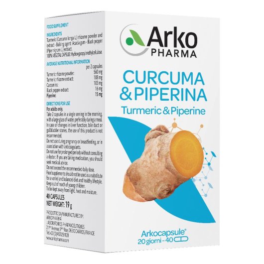 ARKOCPS CURCUMA+PIPERINA40CP