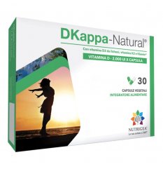 DKappa-Natural - Nutrigea - 30 capsule vegetali - Integratore di Vitamina D e K