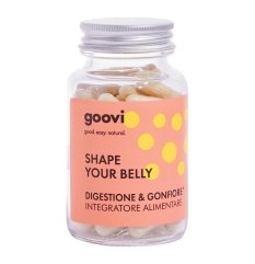 Digestione & gonfiore - Shape your belly - goovi - 60 capsule - Integratore alimentare che favorisce la normale funzionalità intestinale e l'eliminazione dei gas