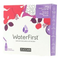 WaterFirst Karkadè Dragon Fruit Acerola - Zuccari - 12 stick-pack - Aromatizzatore per acqua con veri aromi estratti da fiori, frutta e piante