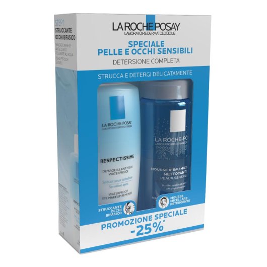 La Roche Posay Kit Detersione Completa Struccante 125ml + Acqua Micellare 150ml