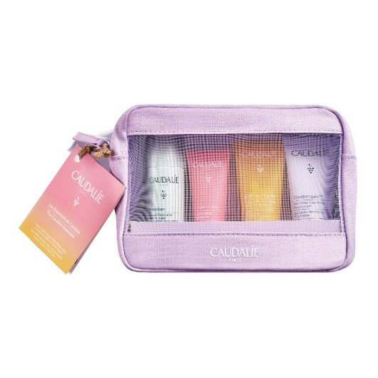 Caudalie Vinosource-Hydra Trousse Must-have - Schiuma detergente + Crema idratante + Gel Doccia + Trattamento corpo nutriente - Cofanetto viso e corpo per una pelle sempre morbida e idratata