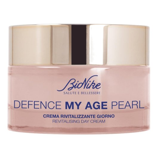 Bionike My Age Pearl - Crema giorno revitalizzante - Vasetto da 50 ml - Trattamento intensivo concentrato che rende la pelle luminosa, libera dalle macchie causate dal tempo e aumenta tono ed elasticità