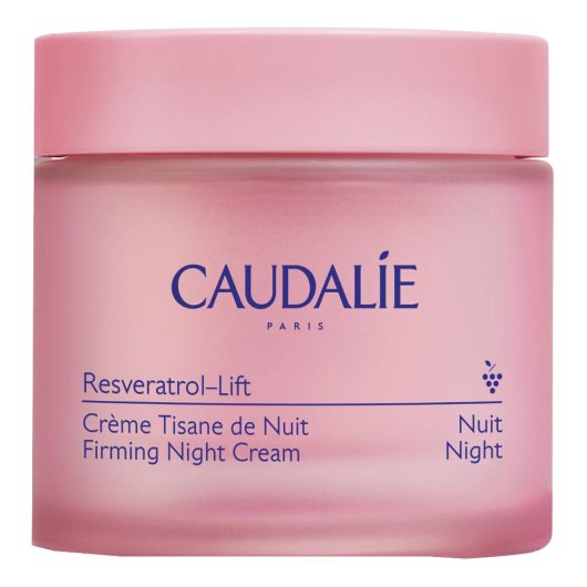 Caudalie Resveratrol-Lift - Crema Tisana della Notte Levigante e Rigenerante - Vasetto da 50 ml - Trattamento viso notte che distende le righe e dona un incarnato tonico e radioso