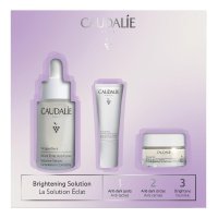 Caudalie Vinoperfect - Cofanetto Soluzione Luminosità - Siero illuminante + Trattamento occhi + Crema illuminante anti-macchie - Cofanetto per un viso luminoso