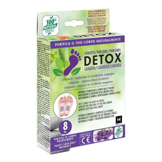 CEROTTI DETOX PIEDI LAVANDA 8P