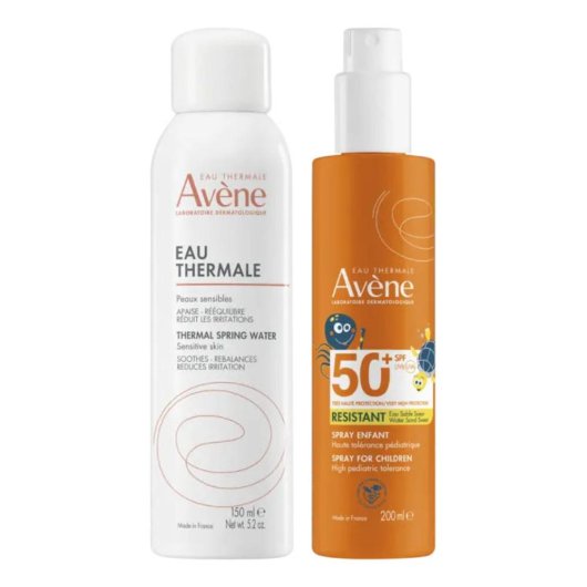 Avène Kit Spray Solare Bambino Spf50+ 200ml + Spray Acqua Termale 50ml