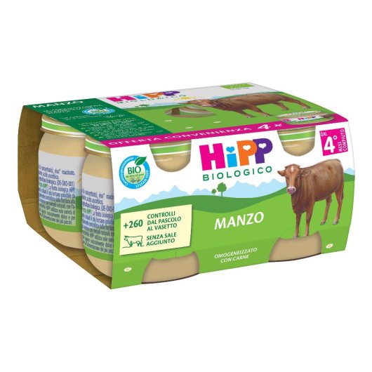 HIPP BIO OMOG MANZO 4X80G HIPP BIO OMOG MANZO 4X80G
