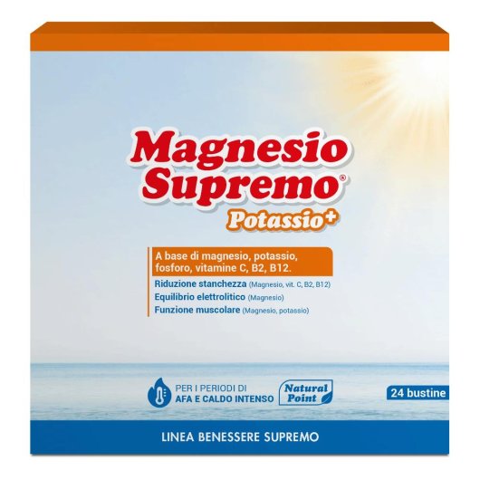 Magnesio Supremo Potassio+ - Natural Point - 24 Bustine