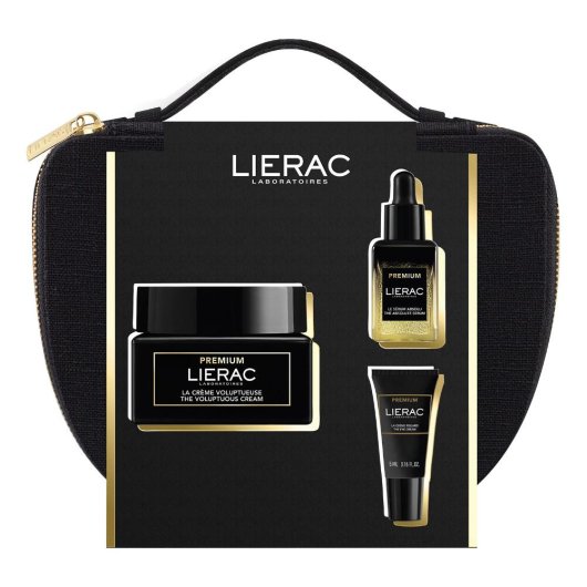 Lierac Cofanetto Premium Voluptueuse-Natale 2024 - Trattamento Antietà Completo per Pelle Secca con Crema Ricca, Siero Illuminante e Contorno Occhi