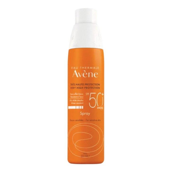Avene Spray Solare SPF 50 200ml – Alta Protezione Invisibile e Antiossidante per Pelle Sensibile Viso e Corpo