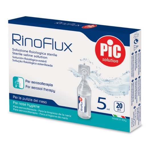 Pic Rinoflux+ Soluzione Isotonica Igiene Quotidianta, 50 x 5ml