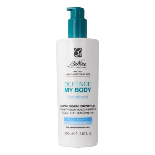 Bionike Defence My Body Hydraboost Fluido Leggero Idratante 48h 400ml - Trattamento Idratante a Rapido Assorbimento