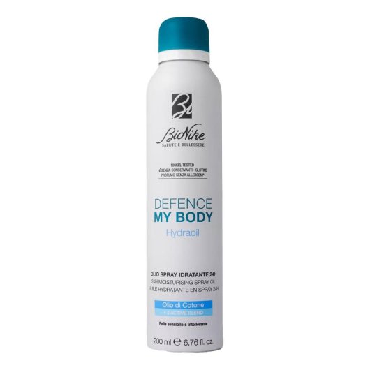 Bionike Defence My Body Hydraoil Olio Spray Idratante 24h 200ml - Trattamento Emolliente e Antiossidante