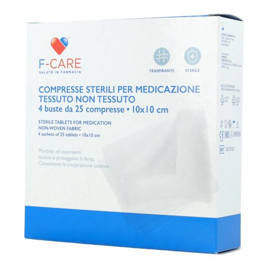 GARZA F CARE TNT 10X10CM 100PZ