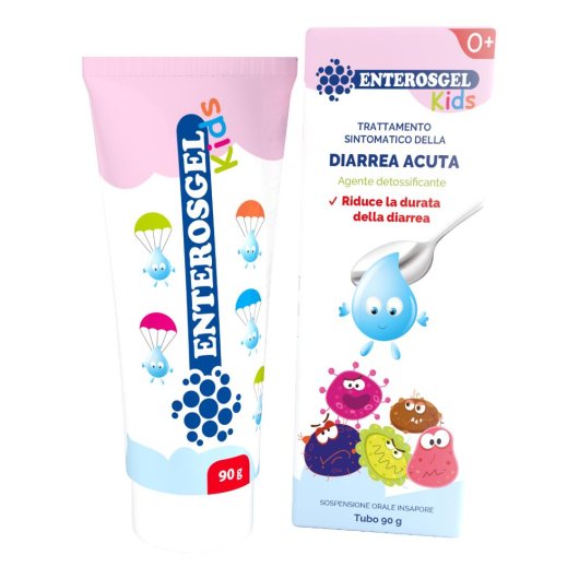 Enterosgel Kids 90g – Dispositivo Idrogel Adsorbente Intestinale per Diarrea Acuta e Disbiosi nei Bambini e Neonati