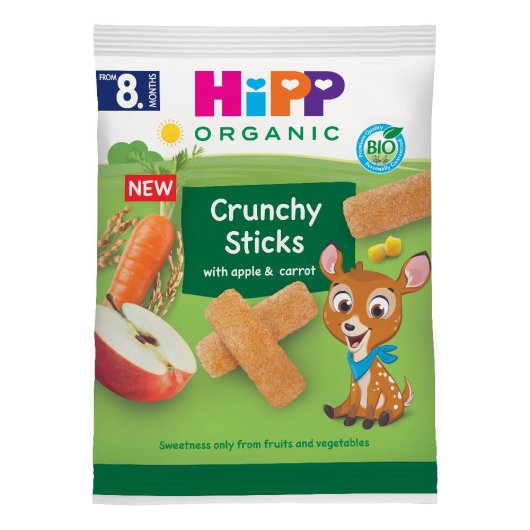 HIPP CRUNCHY STK MELA/CAROT 30GR HIPP CRUNCHY STK MELA/CAROT 30GR
