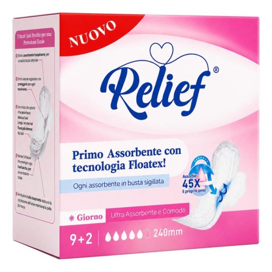 RELIEF ASSORBENTI GIORNO 11PZ RELIEF ASSORBENTI GIORNO 11PZ