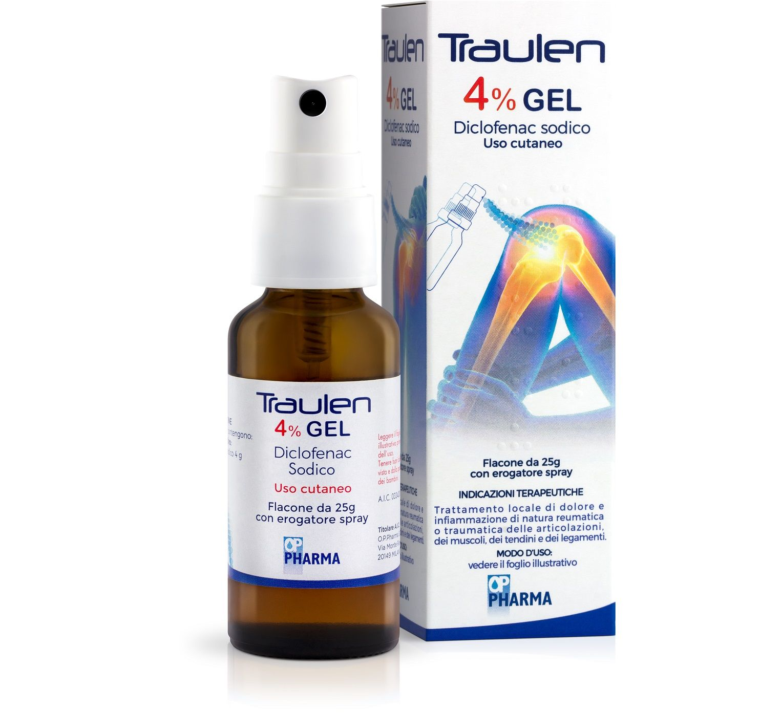 Traulen Gel Cutaneo 25g 4% Con Erogatore